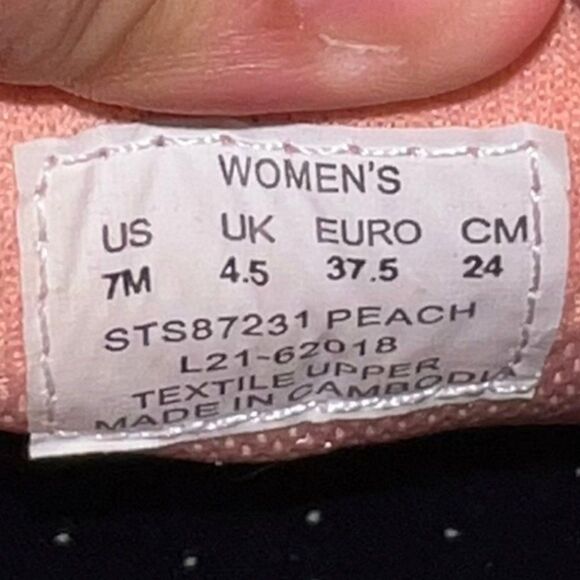 Sperry Top-Sider Captain's Moc Chambray Loafers Peach STS87231 Women's 7M - Picture 10 of 11